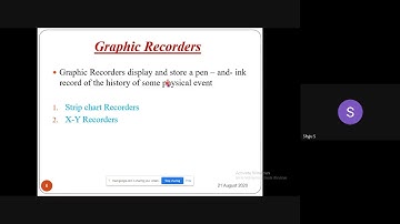 Recorders, strip chart recorder, X-Y recorder