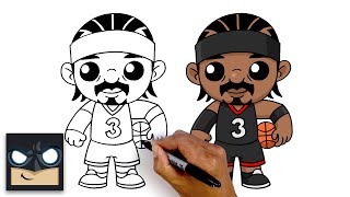 how to draw allen iverson philadelphia 76ers