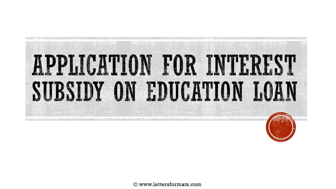 How To Write An Application Form For Interest Subsidy On Education Loan solar-subsidy-scheme-2024-pm-surya-ghar-muft-bijali-yogna-apply