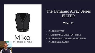 The FILTER Function - Dynamic Array Function in Excel