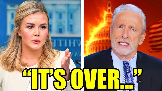 Jon Stewart Tries To Humiliate Karoline Leavitt, And She Responds With A Shocking Comeback - YouTube