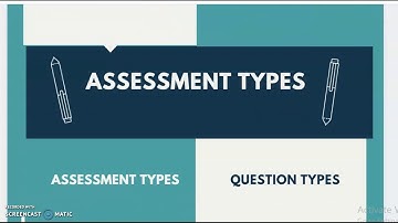 Assessment Artifacts