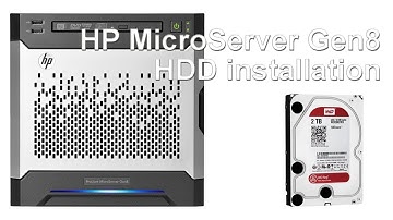 HP MicroServer HD installation