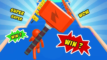 GIANT HAMMER 💪🔨⚡️ All Levels Gameplay Android, iOS (Levels 9-17)