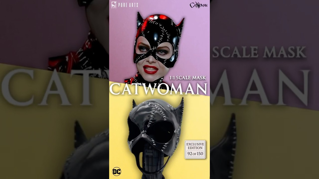 PureArts 1:1 Scale Catwoman Mask from Batman Returns. Which Catwoman is your favorite?