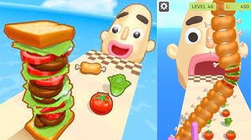 Sandwich Runner - Gameplay Walkthrough - Levels 71-72 (IOS/ Android)