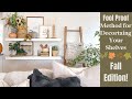 Fall Home Decor | Fool Proof method For Decorating Your Shelves | Home Decor Tips | Autumn Decor