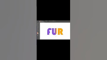 Fur text Effect Adobe Illustrator #youtube #illustrator #shorts #logo #hthedesigner