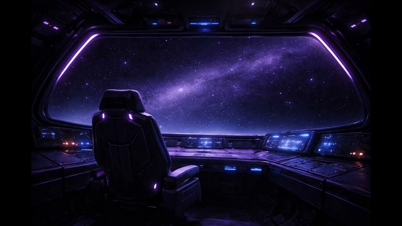 Silent Saucer – Midnight Drift | 8 Hours Deep Space Cabin Ambience