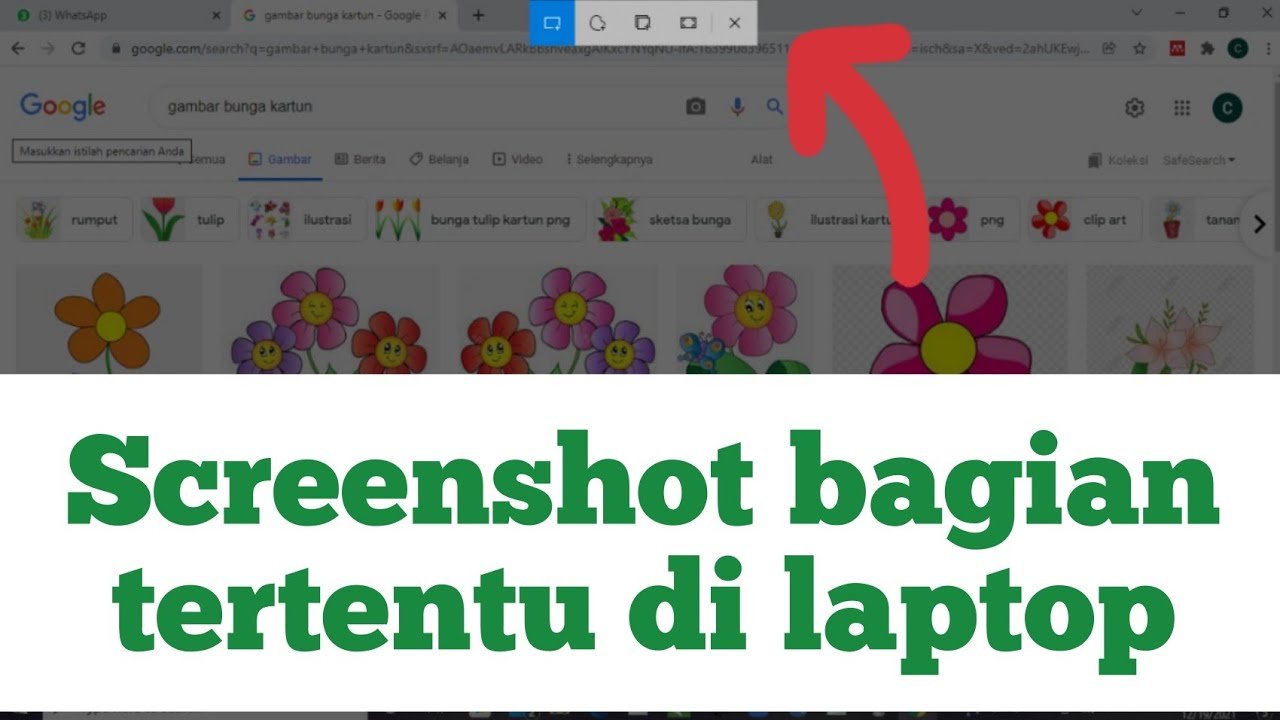 Cara screenshot sebagian di laptop 