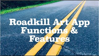 Steps for operating the Roadkill Art App