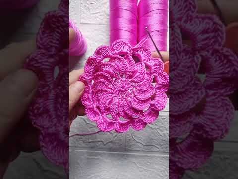 handcrochet flower connection tutorial