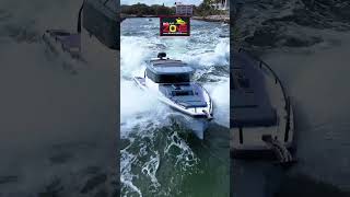 Axopar 37 Vs Huge Waves #shorts  #boatzone