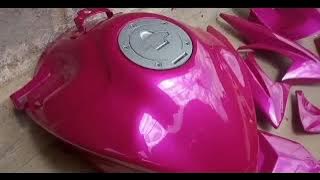 Hasil repaint vixion pink magenta candy