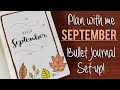 Plan with me | September 2019 Bullet Journal Set up (Autumn theme)
