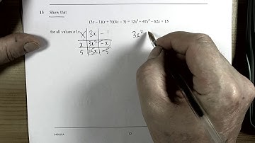 Pearson Specimen Paper 2H Set 1 Q13 For 2018 exams onwards