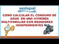 Como calcular el consumo de agua en una vivienda multifamiliar con medidores independientes.