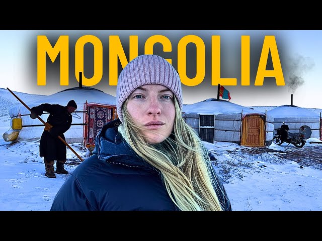 Extreme Life of a Nomad Family (surviving far from civilisation in Mongolia) class=