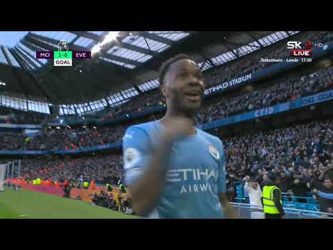 Man City vs Everton | Gol Sterlinga za 1:0 | SPORT KLUB FUDBAL