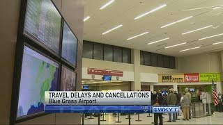Winter storm threat causes delays, cancellations at Blue Grass Airport