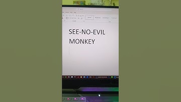Microsoft word see no evil monkey #shortvideo #trending #viral #trick #msoffice #trendingshorts