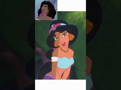 Jasmine Transforms With Esmeralda S Colors Princesstransformation Disneyshorts Disneyedit 