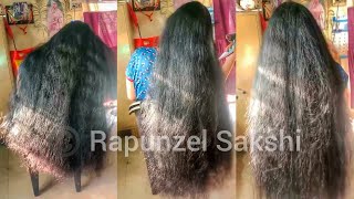 How I Dry My Extremely Thick Long Hair Without Damage Mive Volume Result