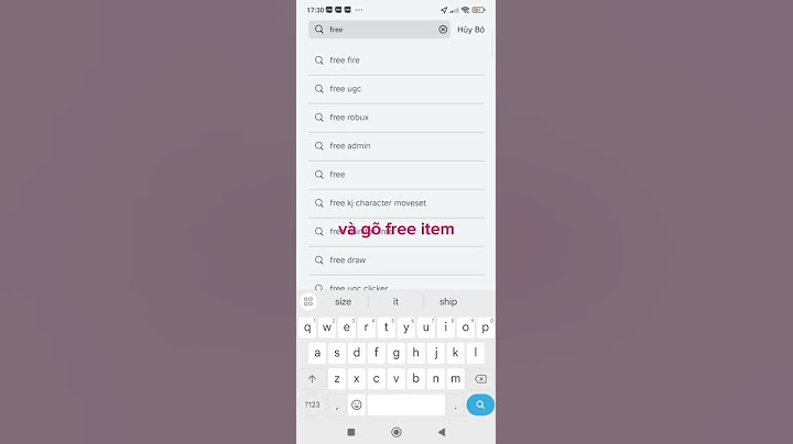cách lấy item free trong Roblox
