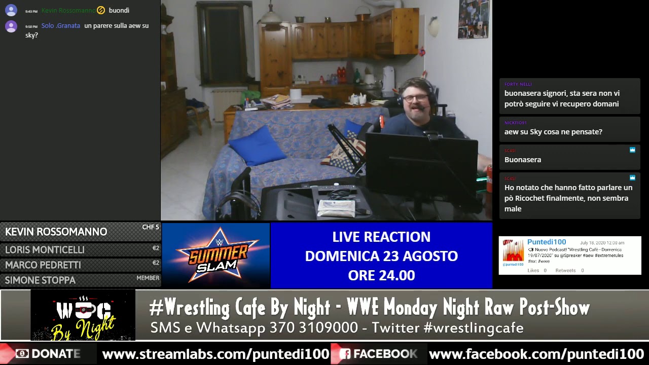 Wrestling Cafè by Night - WWE Extreme Rules 2020 & WWE Monday Night Raw Post-Show 21/07/2020