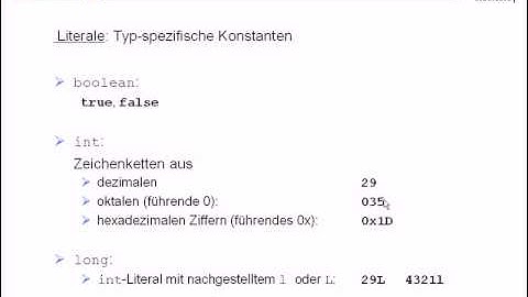 UE13-Typen/Operatoren/Ausdrücke [-8-Literale(1)]