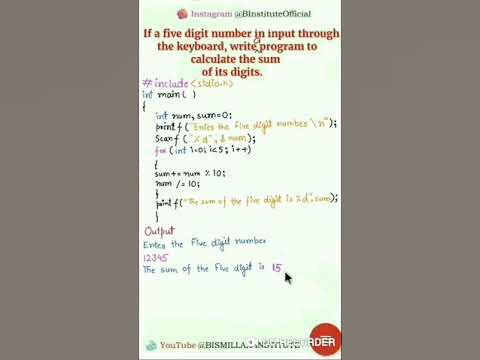 If five-digit number input through the keyboard,Write program to ...