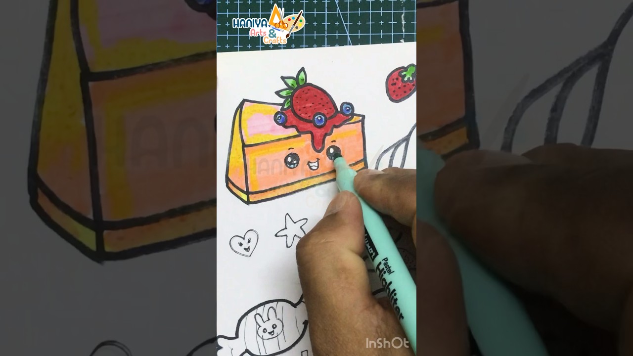 Cute Cake 🍰 Drawing | Cake Sticker 