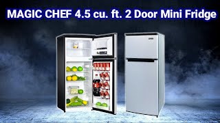 4.5 Cu. Ft. Magic Chef Mini Refrigerator Stainless Look with Freezer | Unboxing