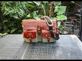 Make a canvas leather schoolbag or messenger bag