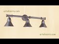Vídeo: Apliques de pared led rústico tulipa hierro pequeña AP2300-TLP07