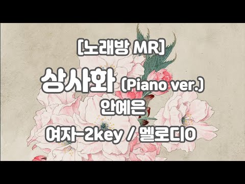 [DJ노래방/멜로디O] 안예은 - 상사화 MR (Gm 여자-2key) / 하다지MR