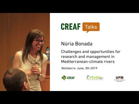 CREAF Talks. Núria Bonada: Challenges & opportunities for research in Mediterranean-climate rivers