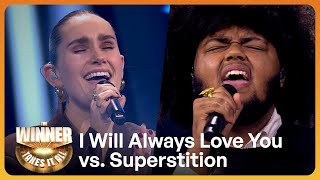 Download Lagu I Will Always Love You vs. Superstition // Evie vs. Angelo // The Winner Takes It All MP3