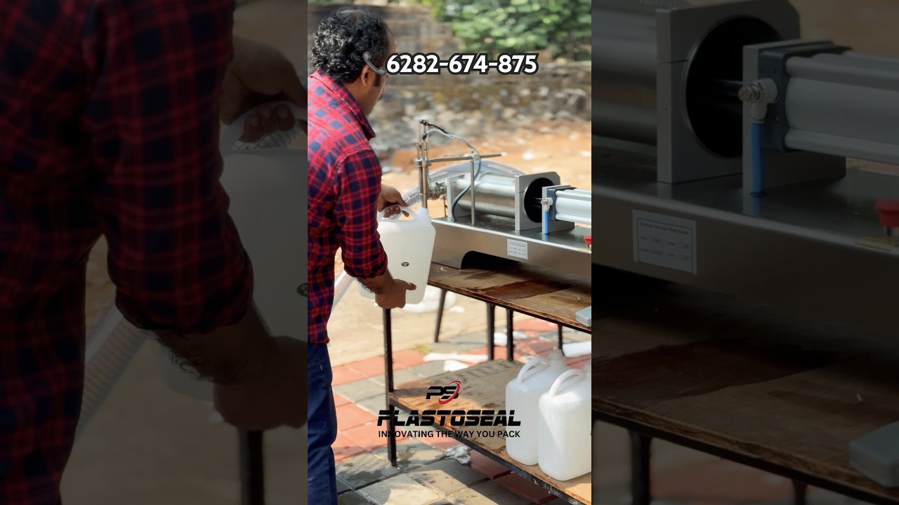 5000 ml Pneumatic Liquid Filling Machine | 5 Litre Heavy-Duty Filler for High-Volume Packing 