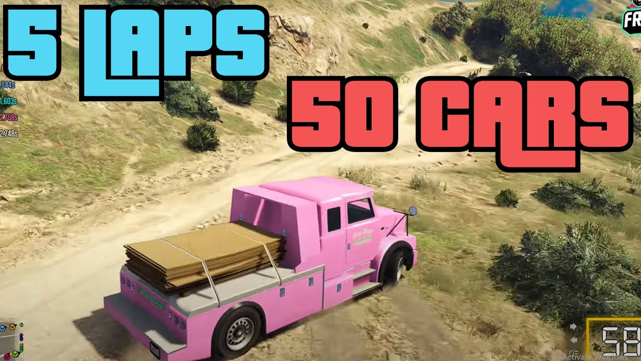 50 VEHICLES IN 5 LAPS - TheIvaneh community server