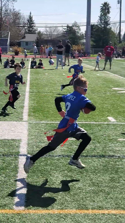 6y old smashing a #touchdown in #flagfootball #lovinglife #sendit