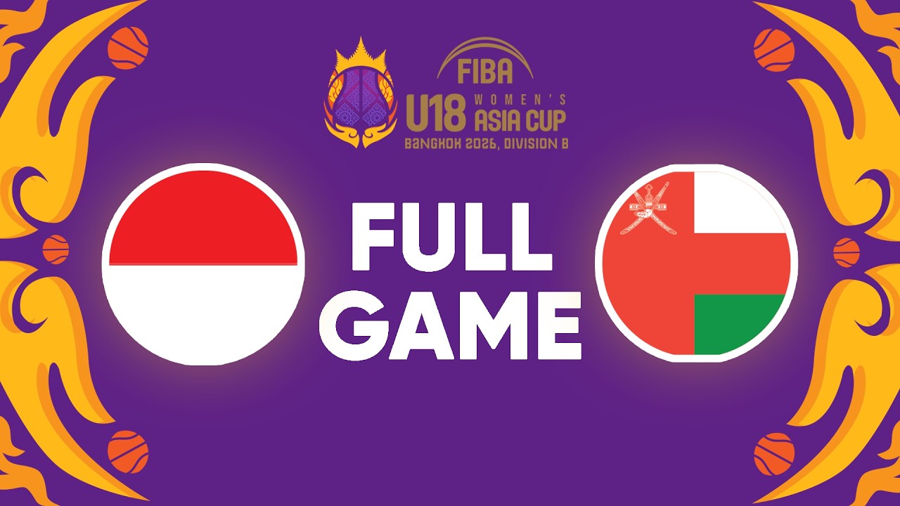 Indonesia v Oman | Full Basketball Game | FIBA U18 Women's Asia Cup 2026 | Division B