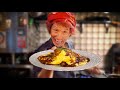 キチキチ オムライスのショーに密着 - Amazing Omelet Rice Show by Omurice Master - Japanese Street Food 京都 Kichi Kichi