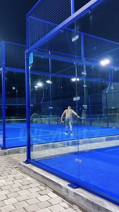 Playing Padel on a Blue Court in Indonesia’s Summer Sunset!!