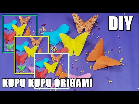 Kupu Kupu Cantik dari  kertas  lipat  origami kerajinan  