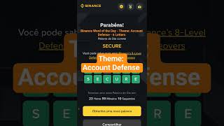 Binance Word of the Day - Theme: Account Defense - 6 Letters