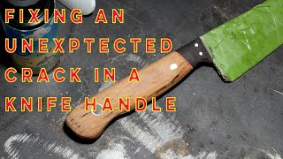 Fixing an Unexpected Crack in a Knife Handle