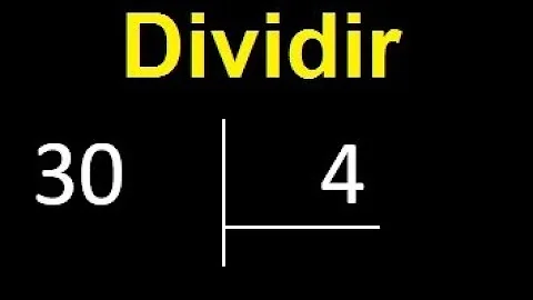 Como se divide 34 por 4?