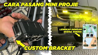 Cara Pasang Mini Projie Di Grill Dengan Bracket Custom | Lengkap Skema Kelistrikan Pada Ford Everest