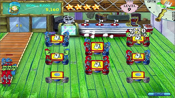 SpongeBob SquarePants Diner Dash - Level #9 - Eight Tables